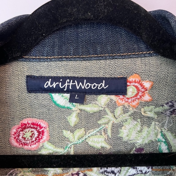 Driftwood Blue Floral Jean Jacket - Picture 5 of 5
